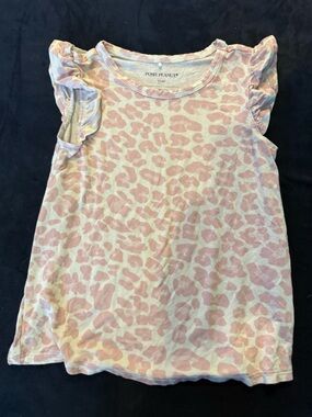 Posh Peanut Pink Leopard Print Kids Top
